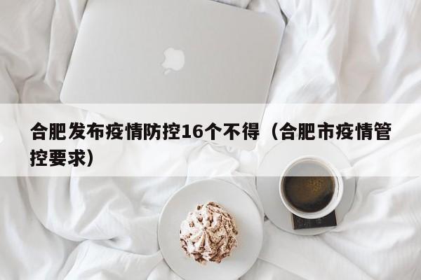 合肥发布疫情防控16个不得（合肥市疫情管控要求）